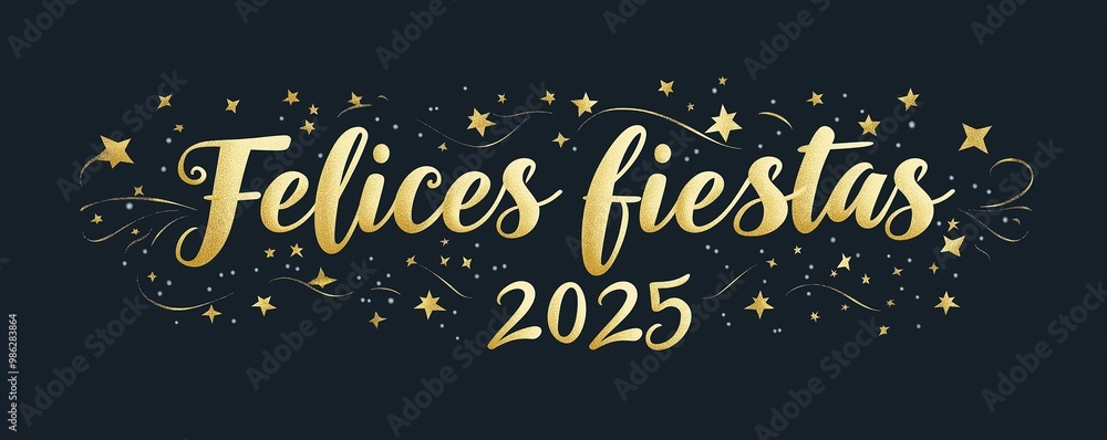 Felices Fiestas 2025 Graphic Design