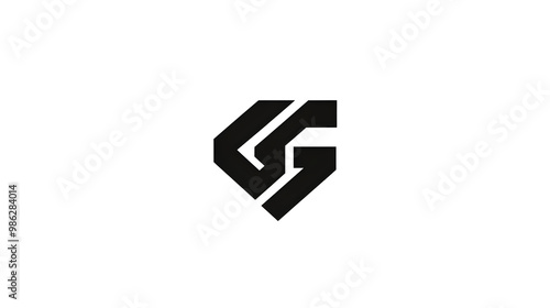 Modern, Monochrome, Minimalistic DG Company Logo Design