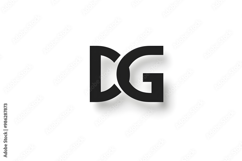 Modern, Monochrome, Minimalistic DG Company Logo Design Modern, Monochrome, Minimalistic DG Company Logo Design