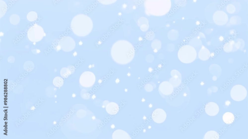 冬の夜に輝く円形の粒子がクリスマスのお祝いを彩るアニメーション。生成AI 冬の夜に輝く円形の粒子がクリスマスのお祝いを彩るアニメーション。生成AI