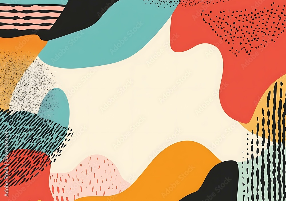 Fototapeta premium Abstract Colorful Shapes Background Design