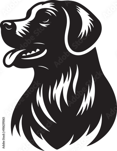 Wallpaper Mural Clean and Simple Dog Silhouette Vector Art Design Torontodigital.ca