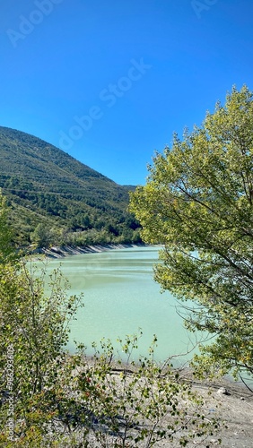 Embalse de Arguis: A Scenic Reservoir on the Isuela River in Huesca, Spain photo