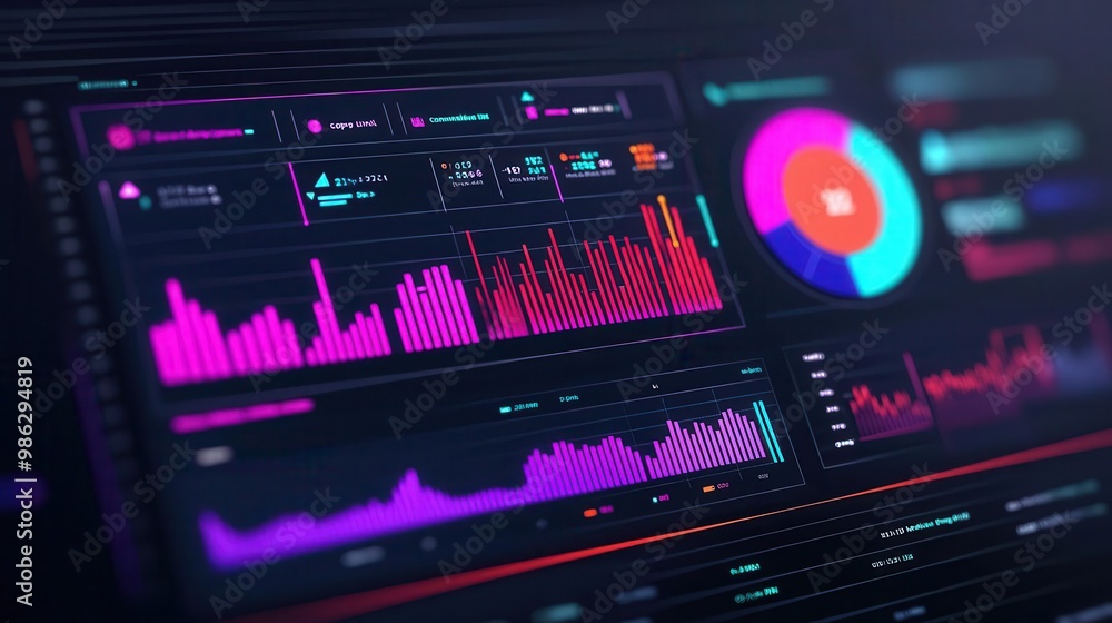 Digital dashboard showing project timeline with budget performance metrics, project planning, financial analysis Digital dashboard showing project timeline with budget performance metrics, project planning, financial analysis