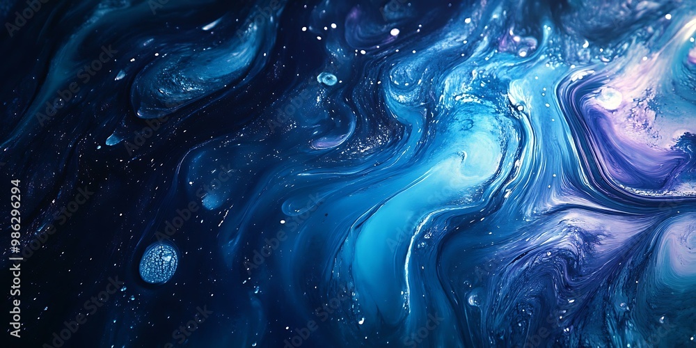 Blue and Purple Swirls Abstract Background Blue and Purple Swirls Abstract Background