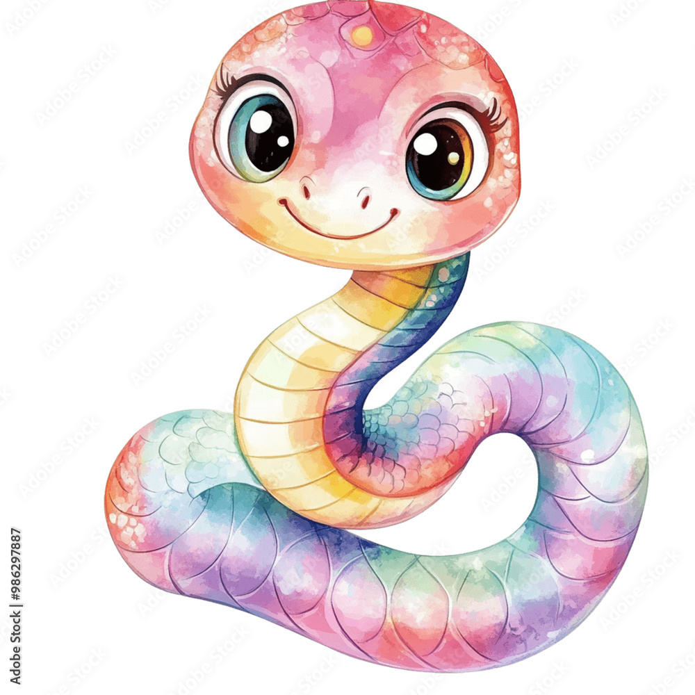 Fototapeta premium snake in the water