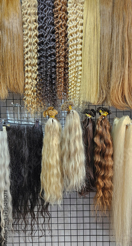 real hair types for hair extensions and wig, toupee