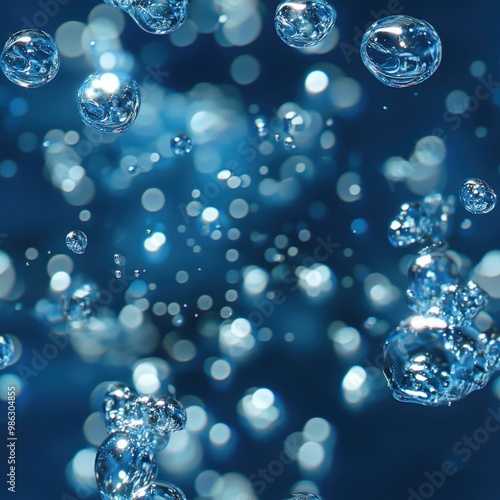 Wallpaper Mural Air bubbles in water Torontodigital.ca