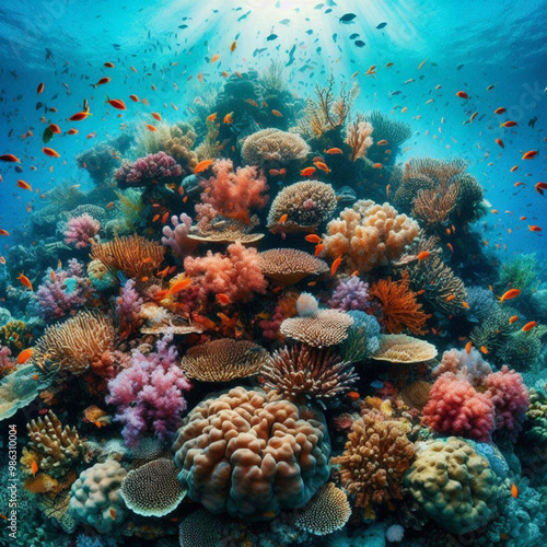 A VIBRANT CORAL REEF