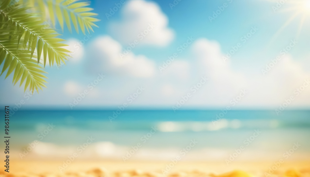 Fototapeta premium beach blurred background