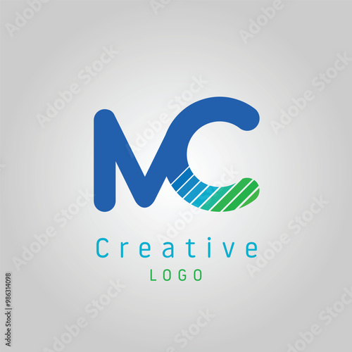 Free Download MC or CM letter logo design vector with eps file - GFXLoad