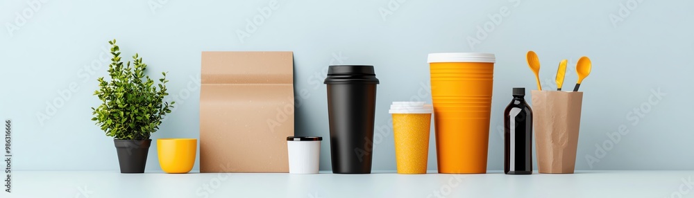 Eco-friendly packaging made from recycled plastic, modern design, showing the transformation of waste into new, usable products, recycled plastics, sustainable packaging innovation Eco-friendly packaging made from recycled plastic, modern design, showing the transformation of waste into new, usable products, recycled plastics, sustainable packaging innovation
