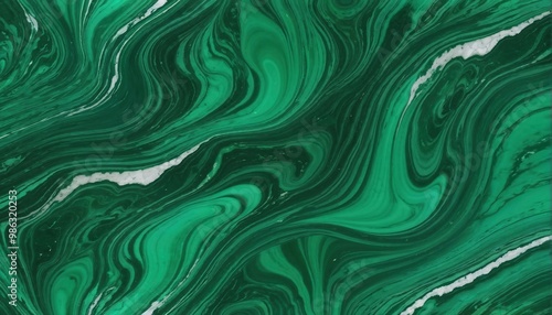 Emerald Green Marble - Vibrant Green Beauty Background.