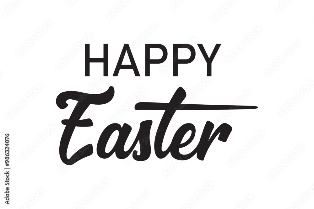 Happy Easter vector calligraphy text. Happy Easter greeting card. Modern Handwritten type on transparent background. PNG image Happy Easter vector calligraphy text. Happy Easter greeting card. Modern Handwritten type on transparent background. PNG image