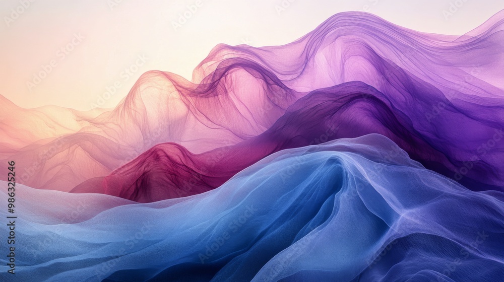 Obraz premium Vibrant sunset over waves creating a stunning seascape in twilight