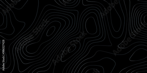 Abstract wave paper curved reliefs background .gradient multicolor wave curve lines banner background design .topographic contours map background .Vector geographic contour map.	