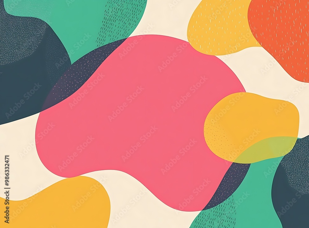 Fototapeta premium Abstract Colorful Shapes Background Design