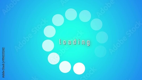 Loading circle animation photo