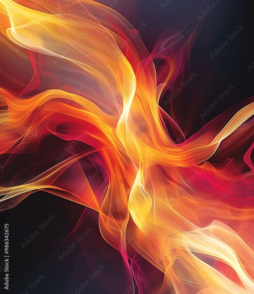 Abstract Art With Wavy Lines Abstract Art With Wavy Lines