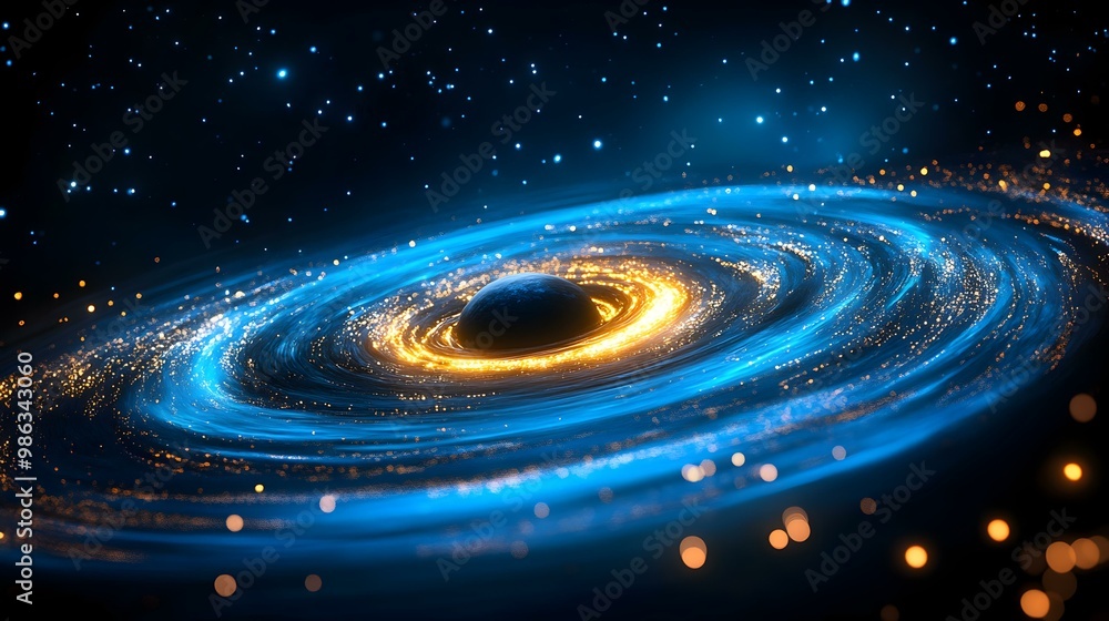 Supermassive Black Hole at Galactic Center, a cosmic phenomenon revealing immense gravitational forces, swirling gas, and luminous accretion discs. Supermassive Black Hole at Galactic Center, a cosmic phenomenon revealing immense gravitational forces, swirling gas, and luminous accretion discs.