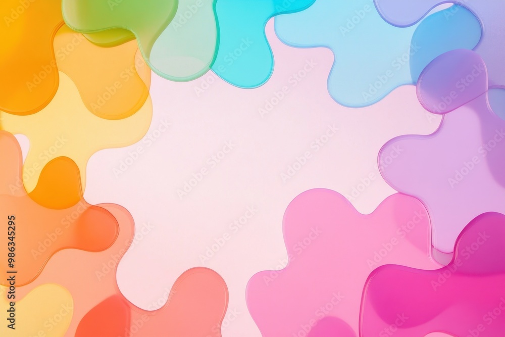 Free trendy colors abstract playful shape background wallpaper Free trendy colors abstract playful shape background wallpaper