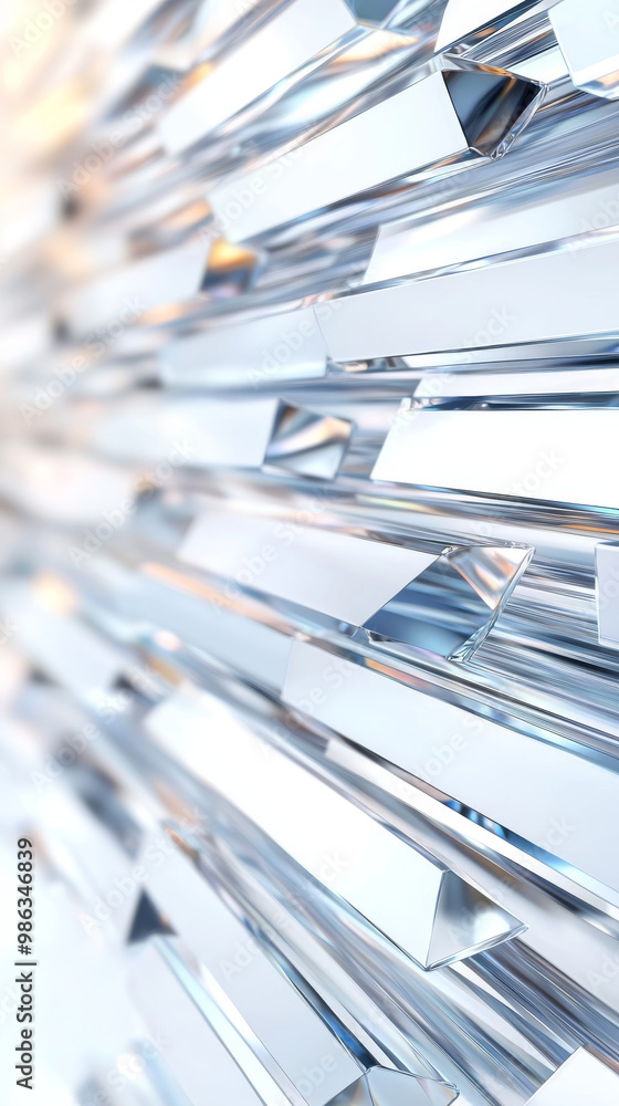 Abstract geometric background with shiny glass blocks. Abstract geometric background with shiny glass blocks.
