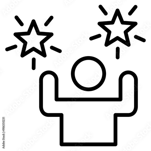 Enthusiasm  Icon Element For Design