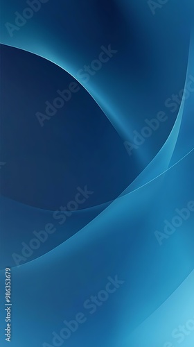 Abstract Blue Swirl Background