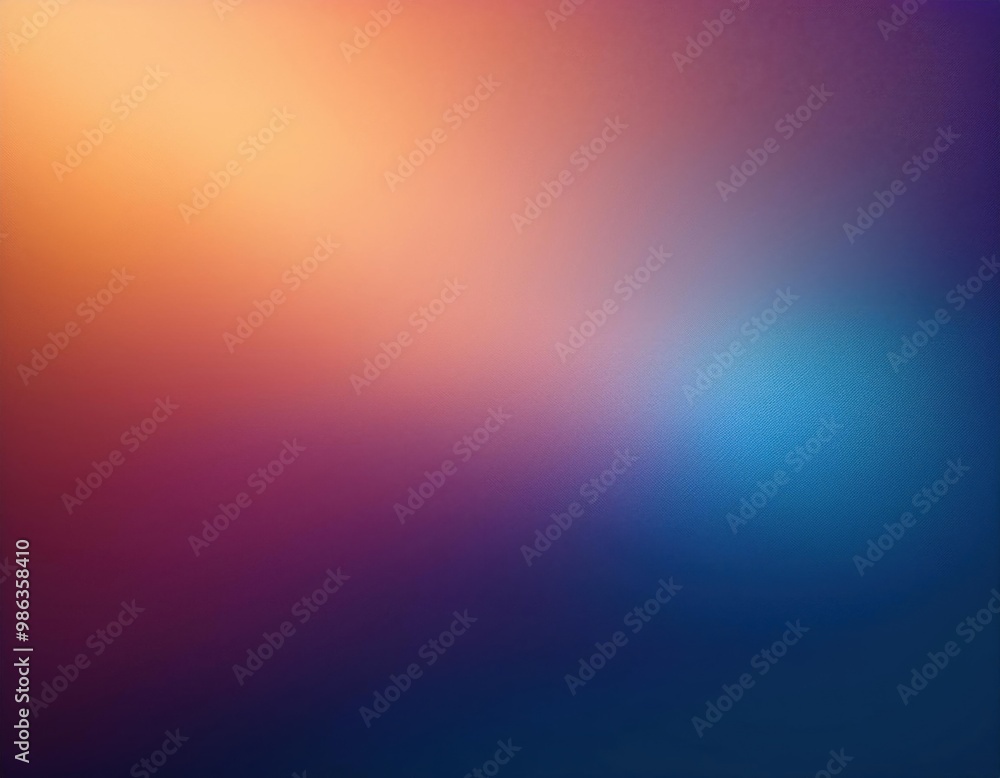 Warm orange and blue gradient with soft light transitions Warm orange and blue gradient with soft light transitions