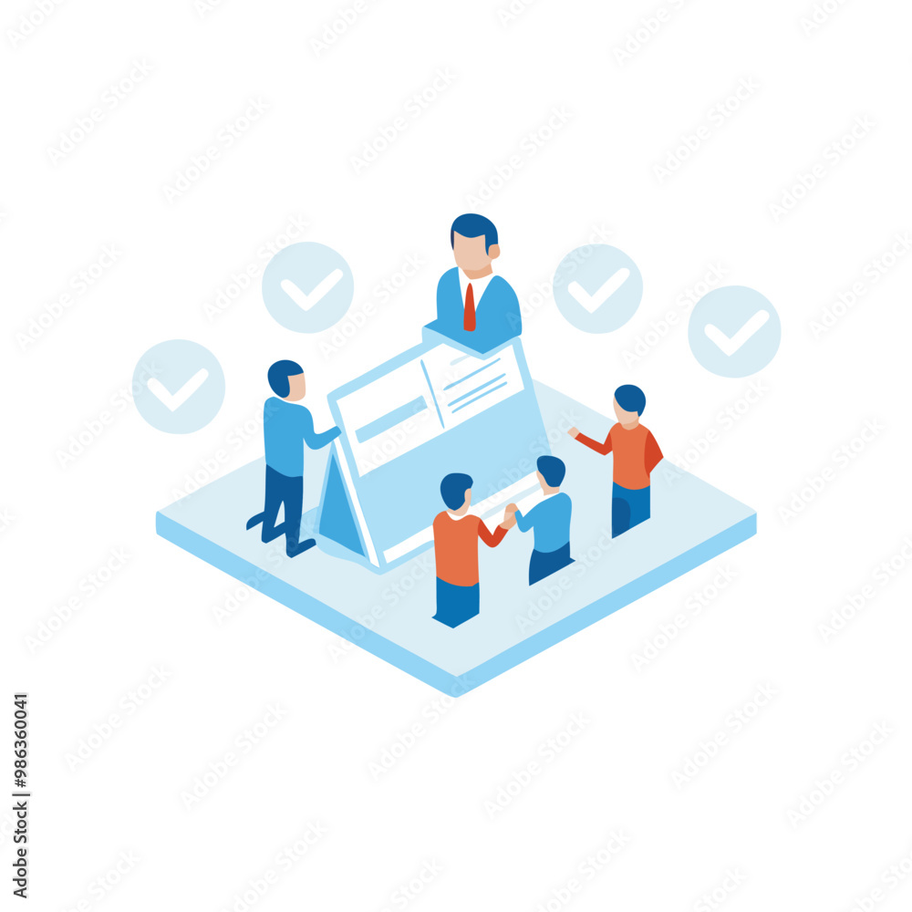 group business team meeting in office workplace concept, vector illustration, group business team meeting in office workplace concept, vector illustration,