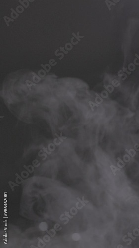 Wallpaper Mural Vertical footage of smoke rising against dark blur background Torontodigital.ca