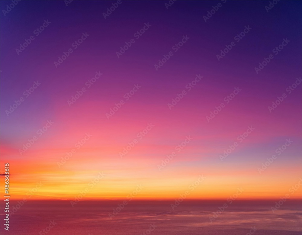 Sunset sky with vibrant purple and orange gradient Sunset sky with vibrant purple and orange gradient