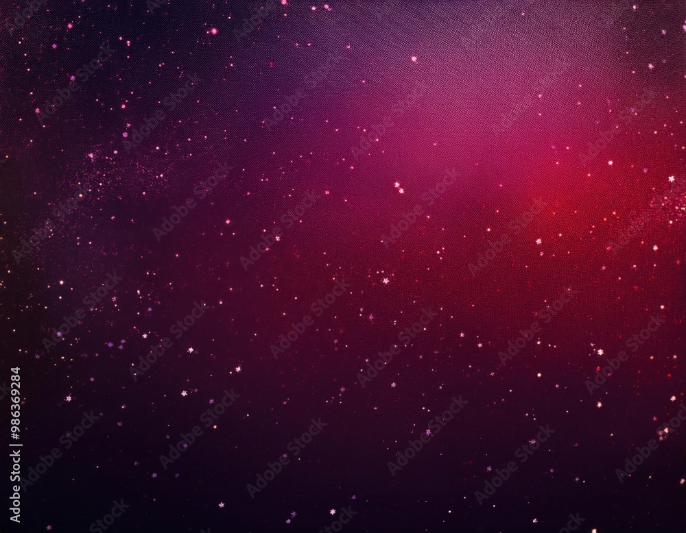 Night sky with red and purple starry hues Night sky with red and purple starry hues