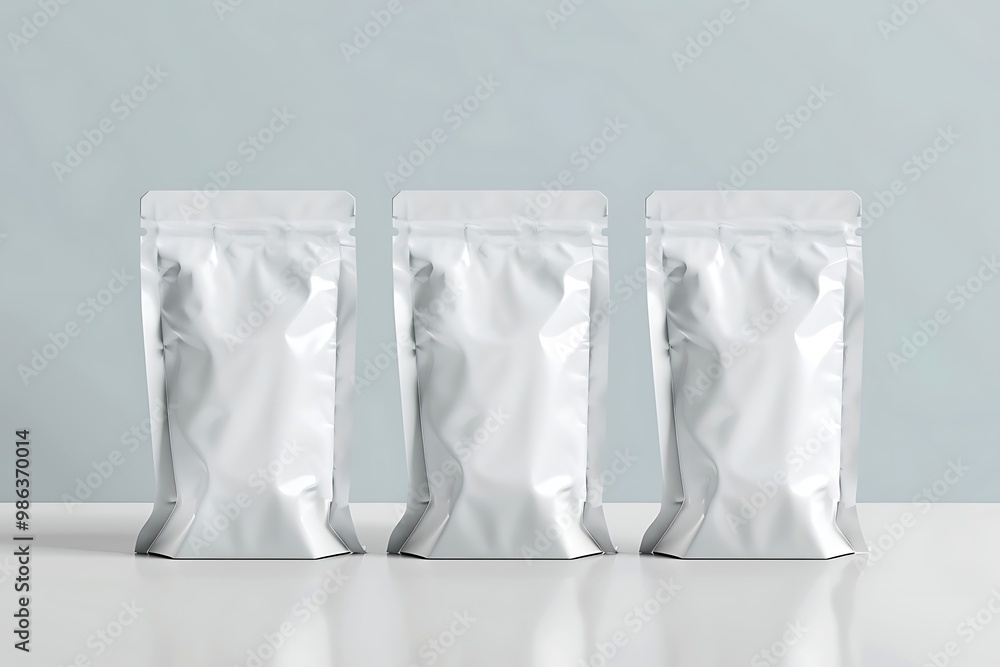 blank white plastic food bag mockups isolated on white background blank white plastic food bag mockups isolated on white background