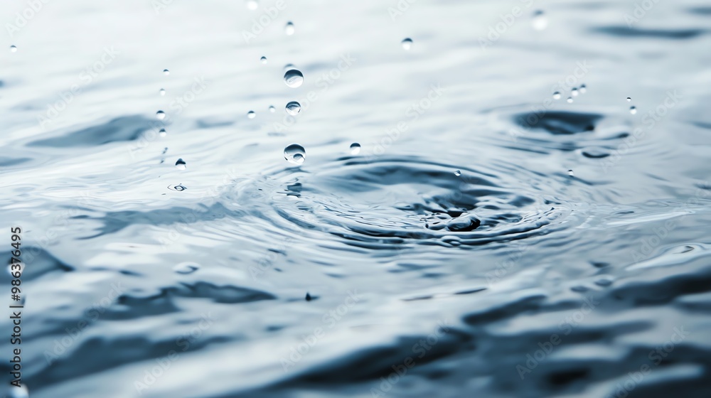A close-up view of water ripples and droplets on a serene surface, showcasing tranquility and natural beauty. A close-up view of water ripples and droplets on a serene surface, showcasing tranquility and natural beauty.