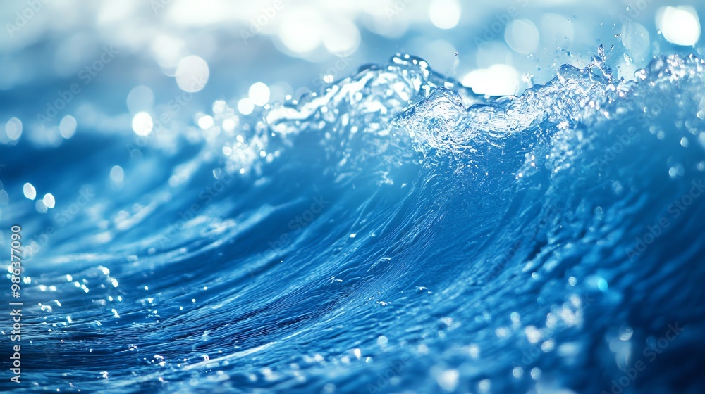 A stunning close-up of blue ocean waves, showcasing their beauty and movement under shimmering sunlight, perfect for nature lovers. A stunning close-up of blue ocean waves, showcasing their beauty and movement under shimmering sunlight, perfect for nature lovers.
