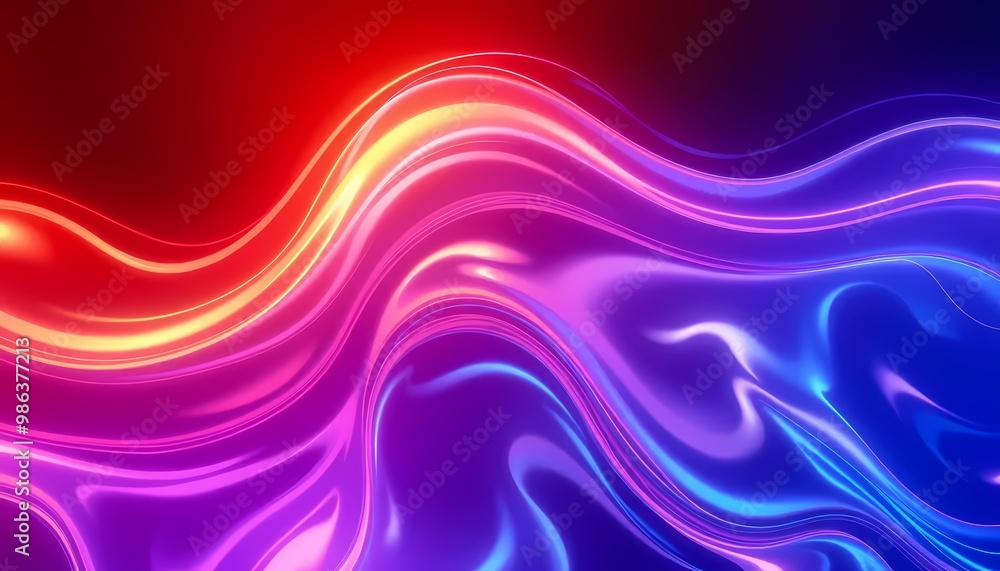 Fototapeta premium abstract glow background with waves