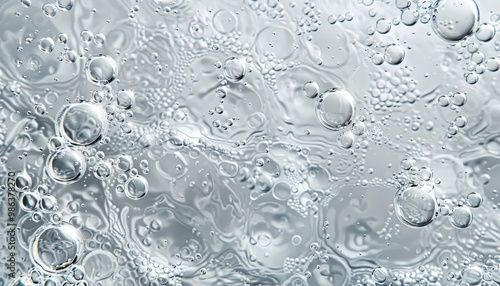 Macro shot of transparent b...