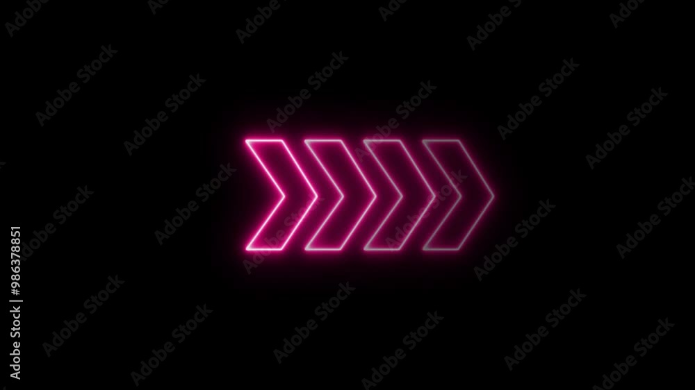Glowing neon arrow loading rising animation.swipe arrow signal point animation. Glowing neon arrow loading rising animation.swipe arrow signal point animation.