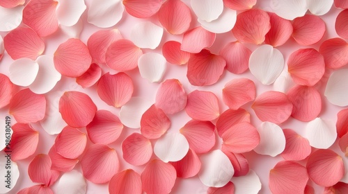 A floral pattern created by a collection of petals, showcasing the unique beauty of each individual flower.