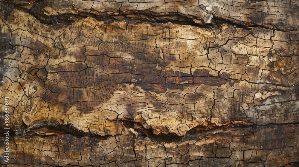 Fototapeta premium Close-up of Cracked Bark