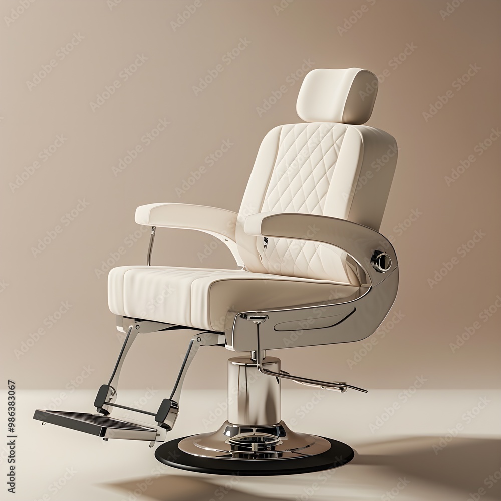Elegant White Beauty Salon Chair for Professional Stylists with Comfortable Upholstery and Adjustable Features Elegant White Beauty Salon Chair for Professional Stylists with Comfortable Upholstery and Adjustable Features