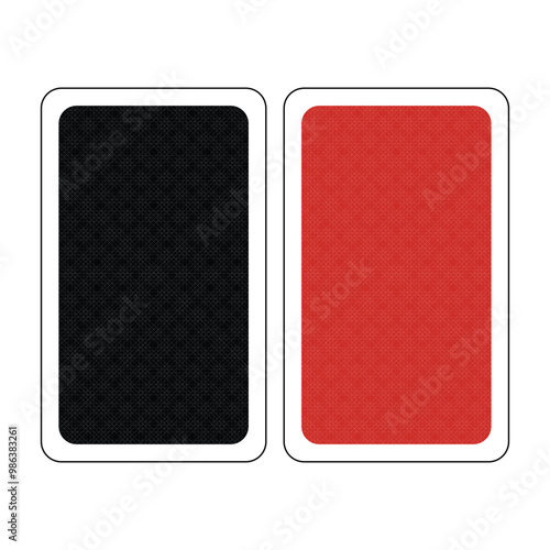 The pattern of the back of a playing card. Simple geometric pattern, abstract design.