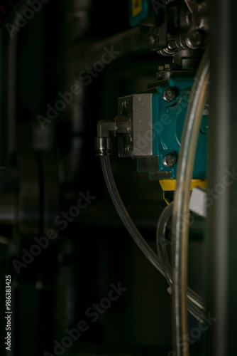 transparent industrial biorecator pipe and connection