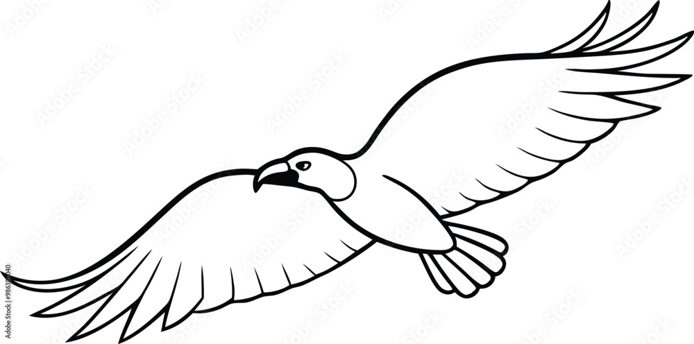 Vector Illustration of a Vulture Circling Gracefully in the Vast Sky
Vector Illustration of a Vulture Circling Gracefully in the Vast Sky