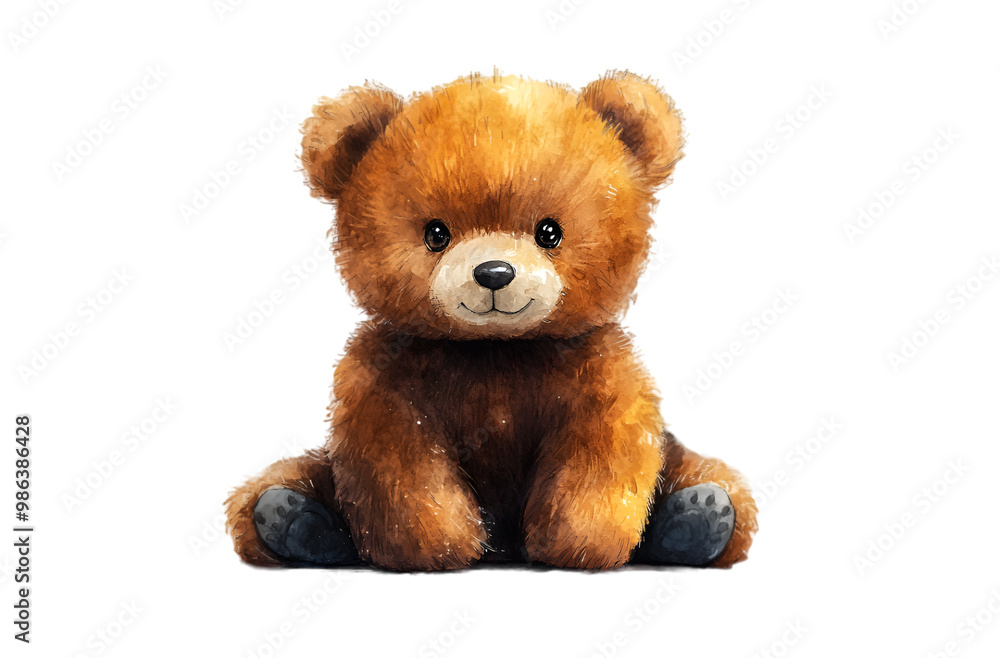 a brown teddy bear sitting. a brown teddy bear sitting.