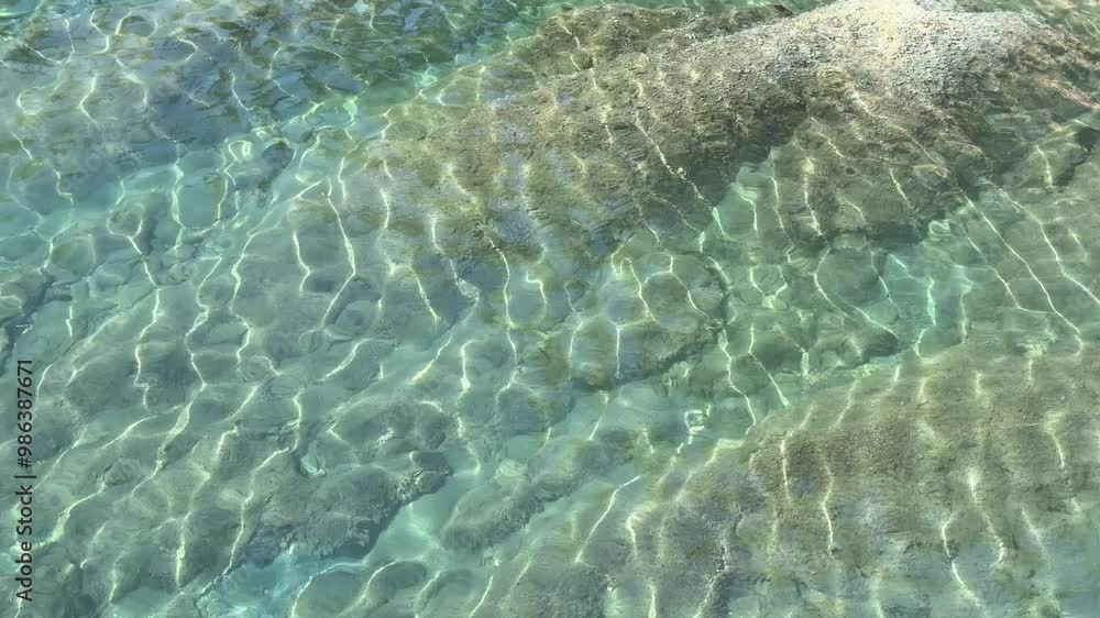Crystal clear water in the sea Crystal clear water in the sea
