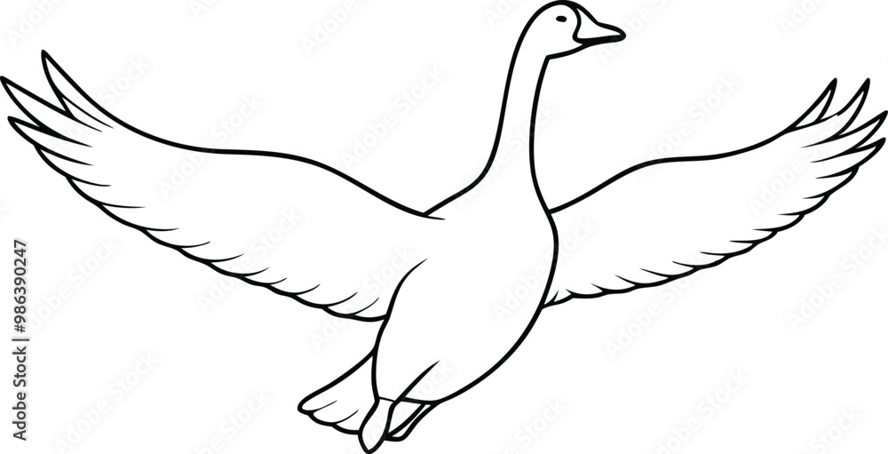 Harmonious Flight of Geese Vector Illustration in V Pattern
Harmonious Flight of Geese Vector Illustration in V Pattern