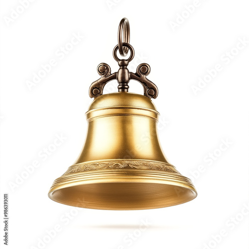 Brass Bell Isolated