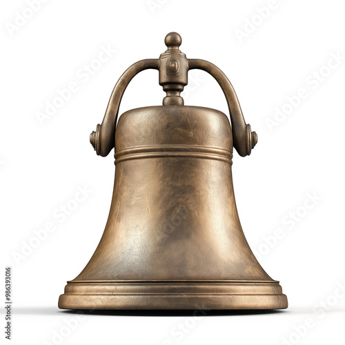 Brass Bell Isolated